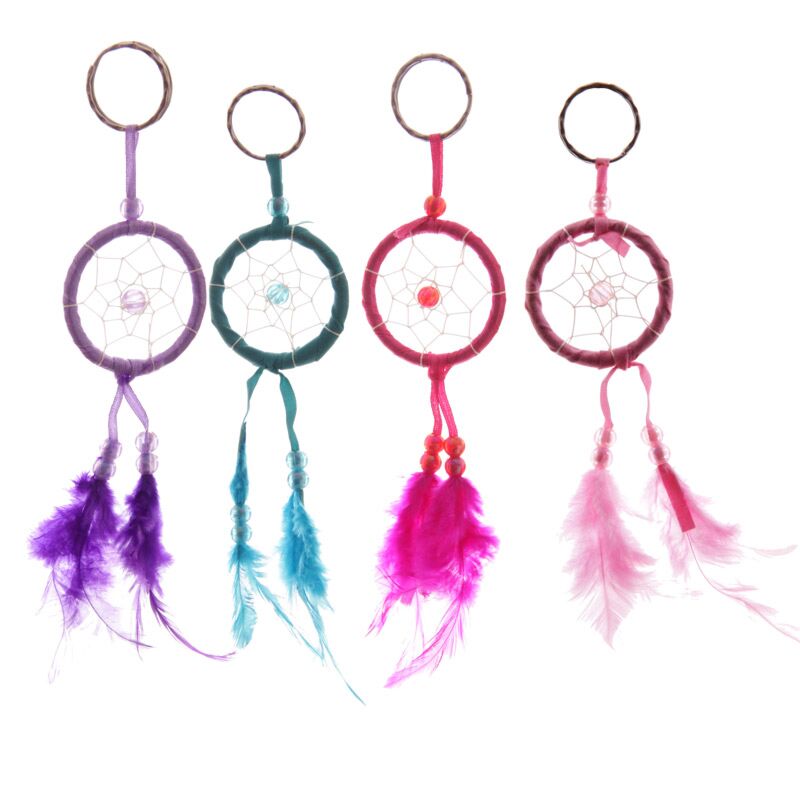 Mini Fieder Dram Catchers Schlëssel Ketten
