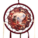 Autumn wolf dream catcher 16cm