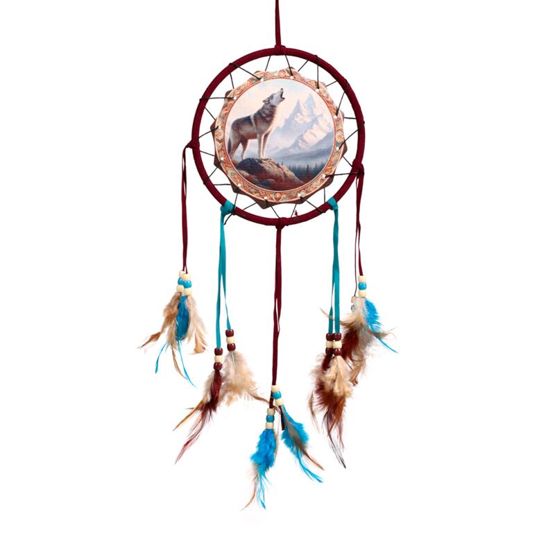 Berg Wolf Dreamcatcher 16cm