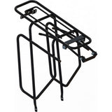 rear carrier with bag holders 28 inch steel black