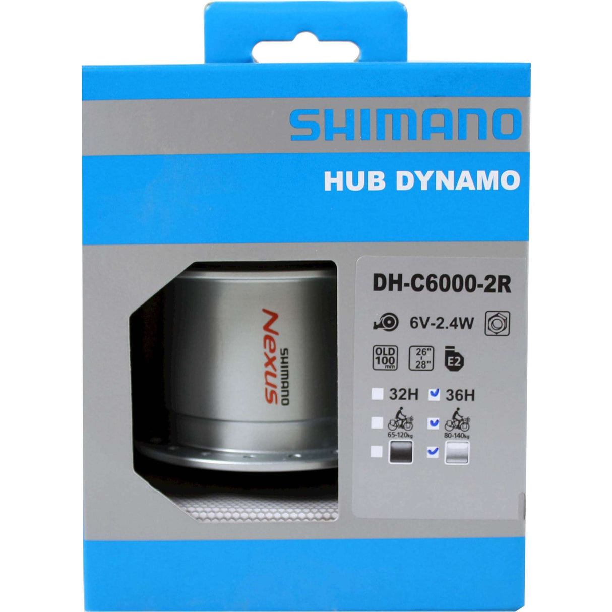Shimano Hub Dynamo Rollerbrake DH-C6000 6V 2,4W