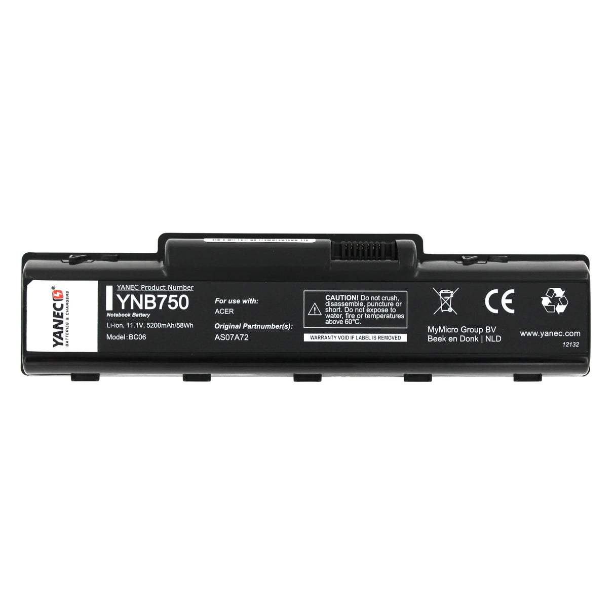 Batteria per laptop Yanec 10.8V 5200Mah