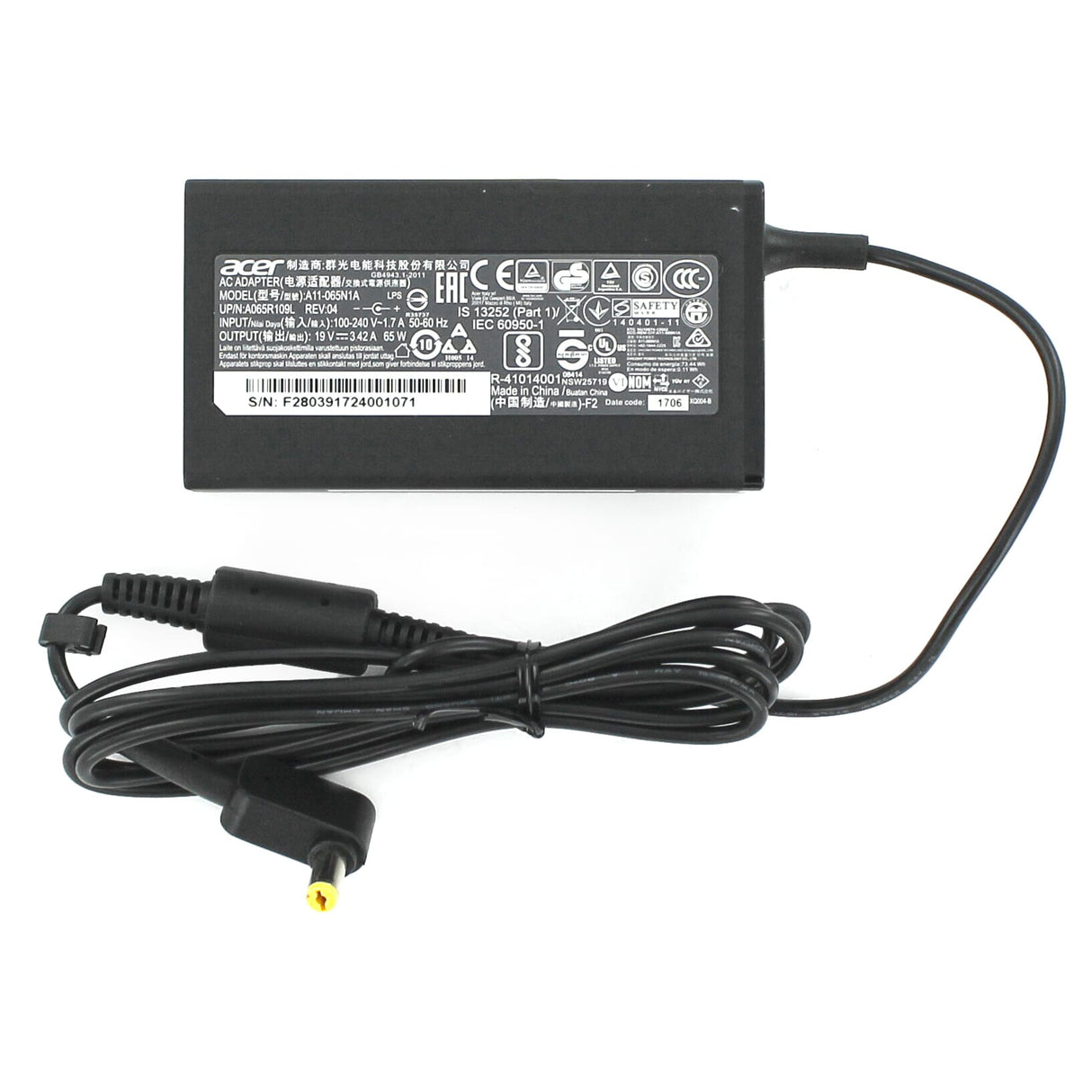 Adaptér notebooku Acer 65W
