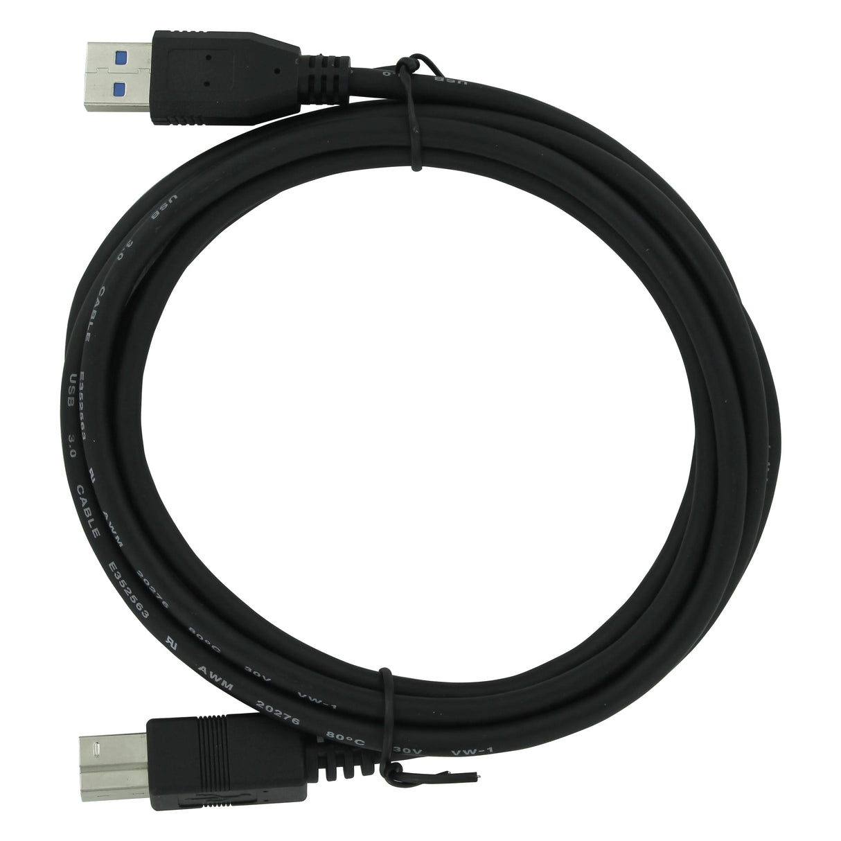 Huismerk USB3.0 A to USB3.0 B cable 2 meters - Black