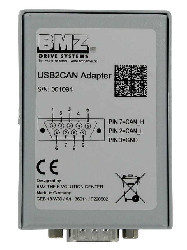 BMZ USB2CAN Adapter Set Brose Adapter + cable