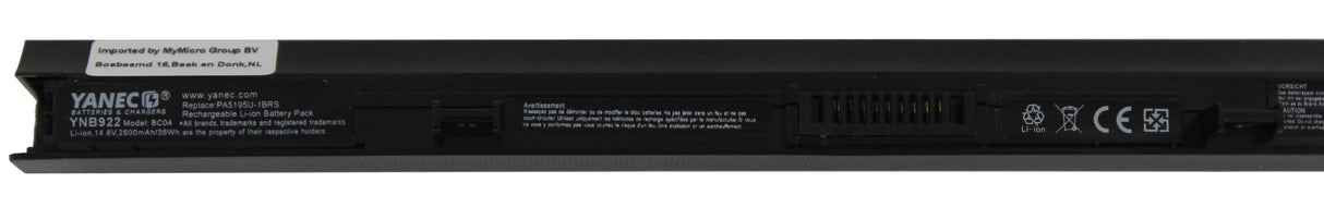 Baterie notebooku Yanec 2600 mAh