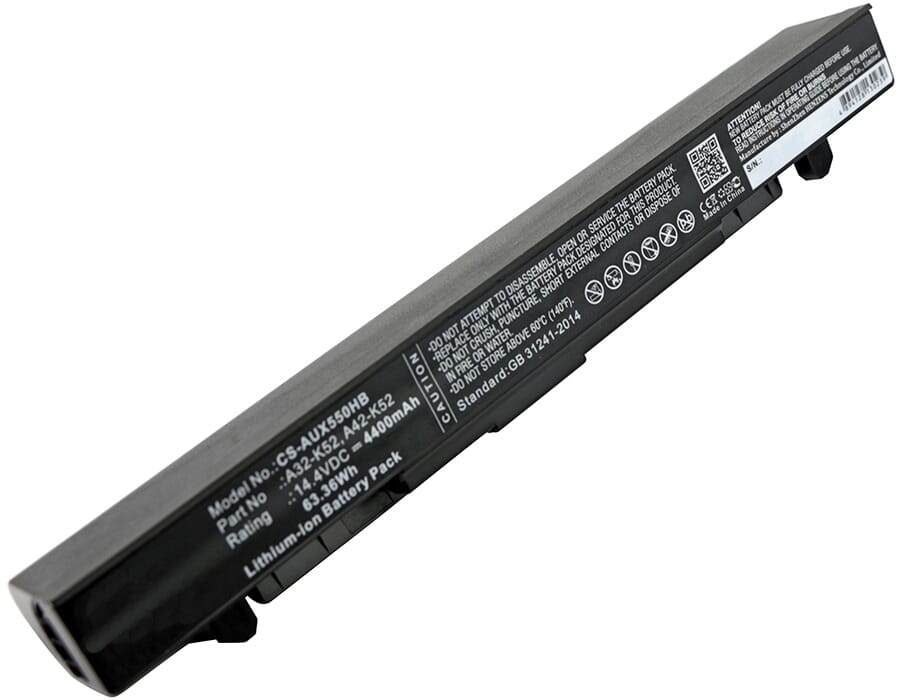 Náhradní baterie notebooku prodloužená 4400 mAh