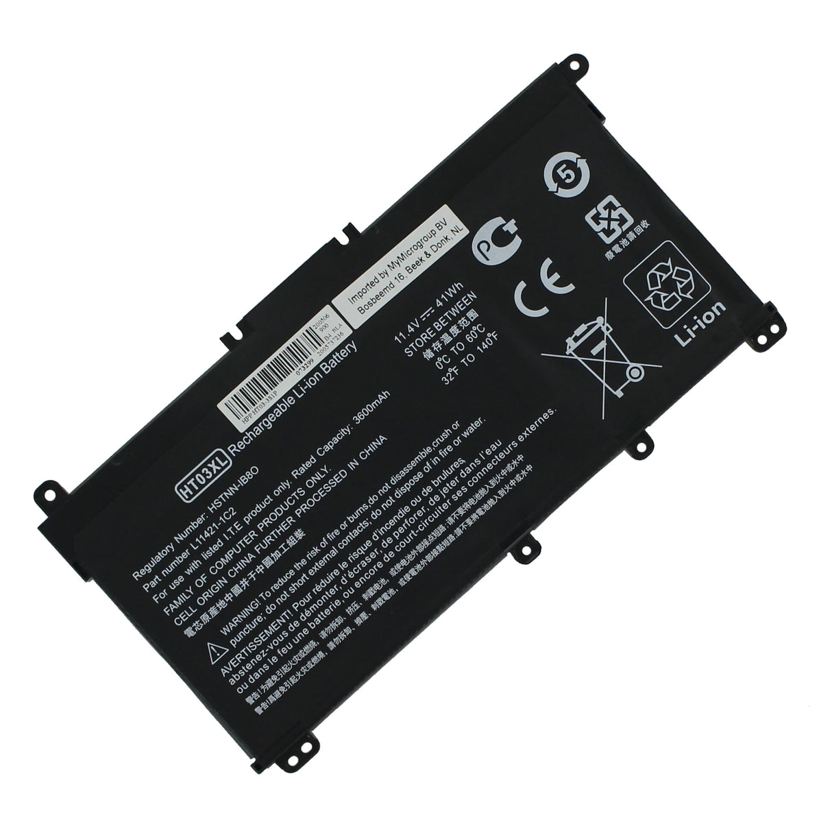 Nadomestna baterija prenosnika 3400mAh