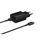 Samsung charger with cable 1M USB C 25W Black