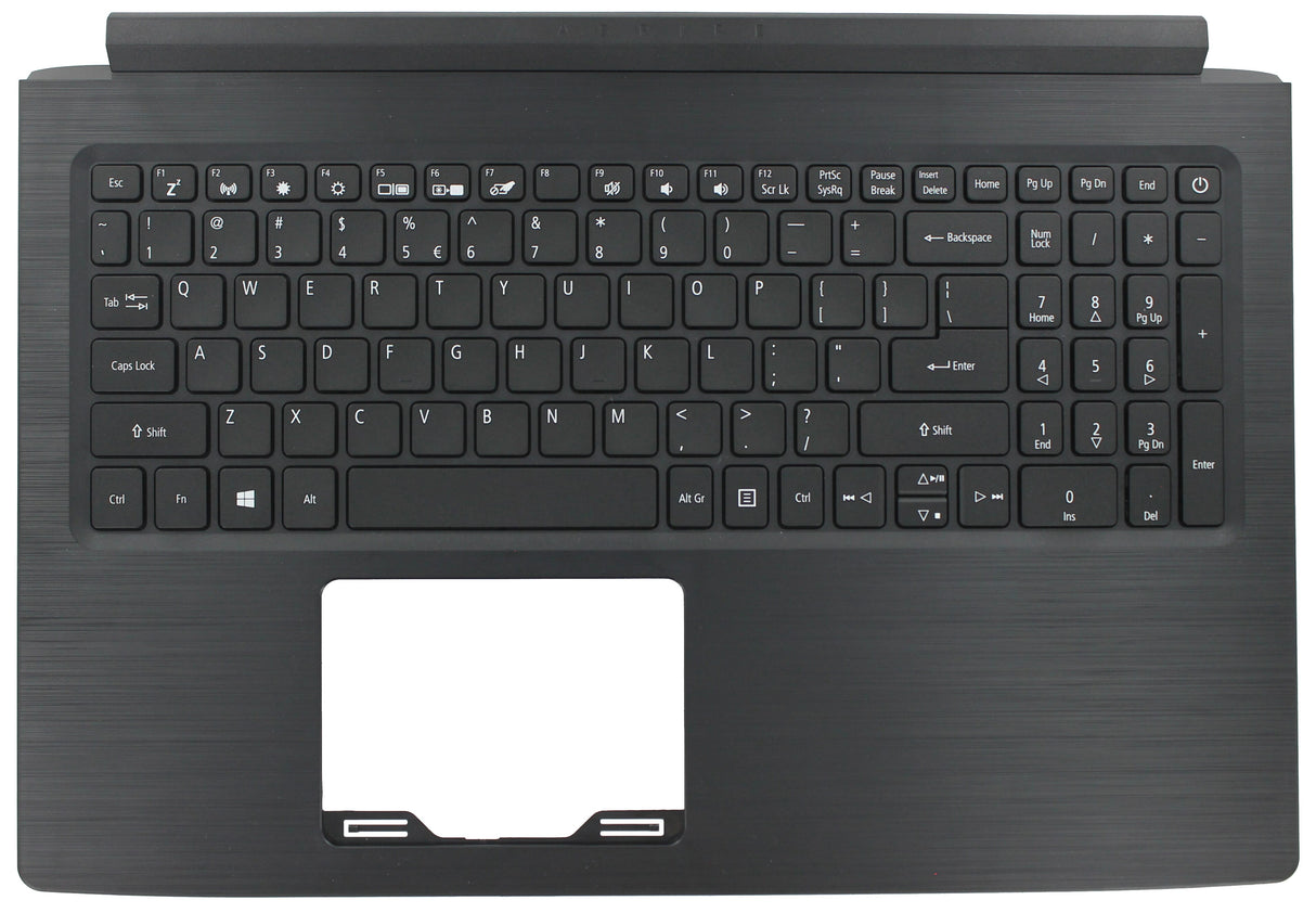 Tastiera per laptop Acer Qwerty US + COPERCHIO TOP - NERO