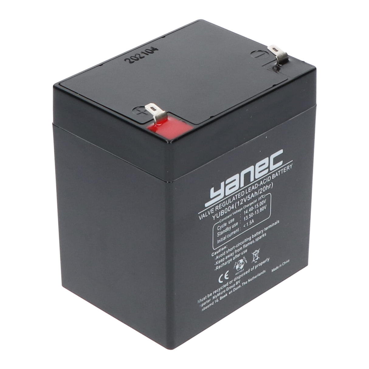 Batteria di piombo Yanec 12V 5AH