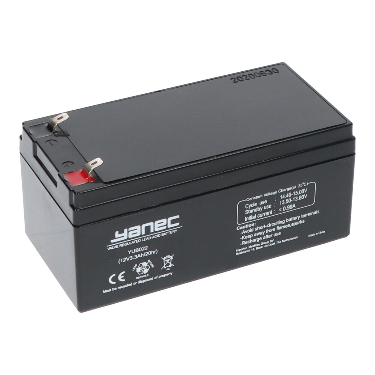 Batteria di piombo Yanec 12V 3.3Ah