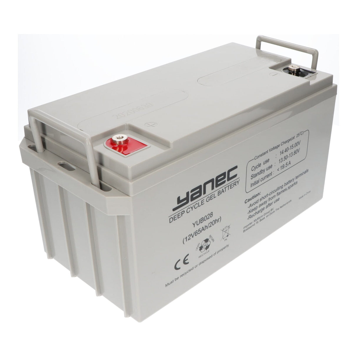 Yanec -Gel -Batterie 12V 65AH