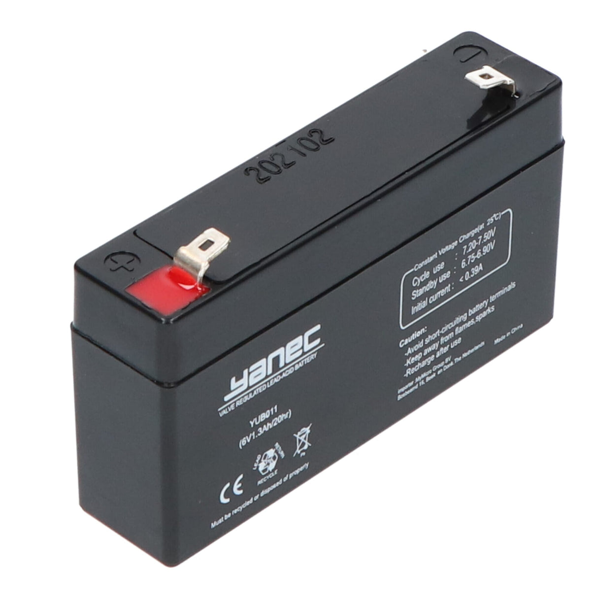 Batterie de plomb yanec 6V 1,3h