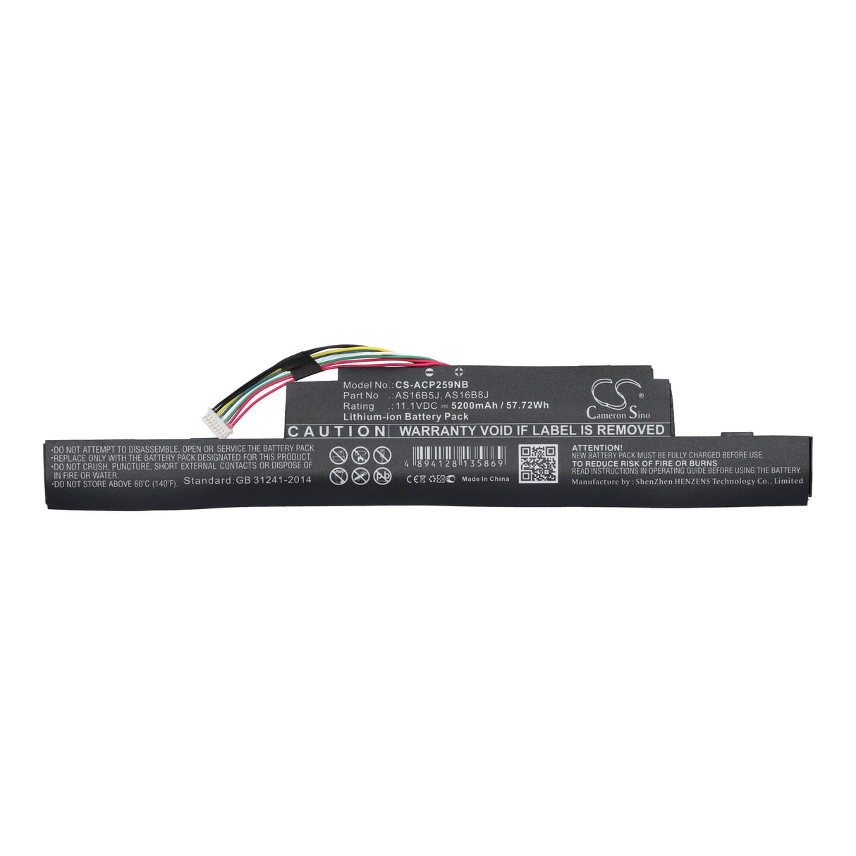 Náhradní notebook baterie 4400 mAh