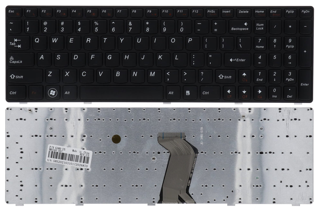Replacement Reppar Laptop Keyboard Qwerty Us for Lenovo