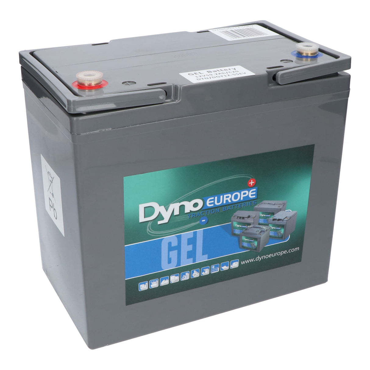 Dyno europe dyno gel accu 12v 59ah