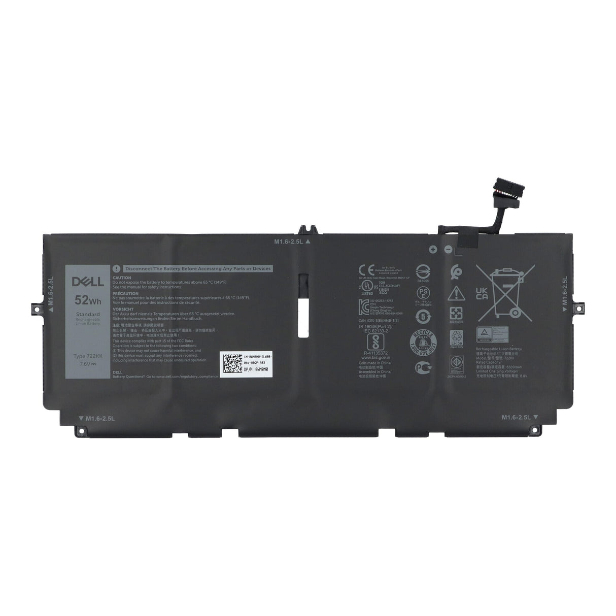 Baterie notebooku Dell 6500 mAh