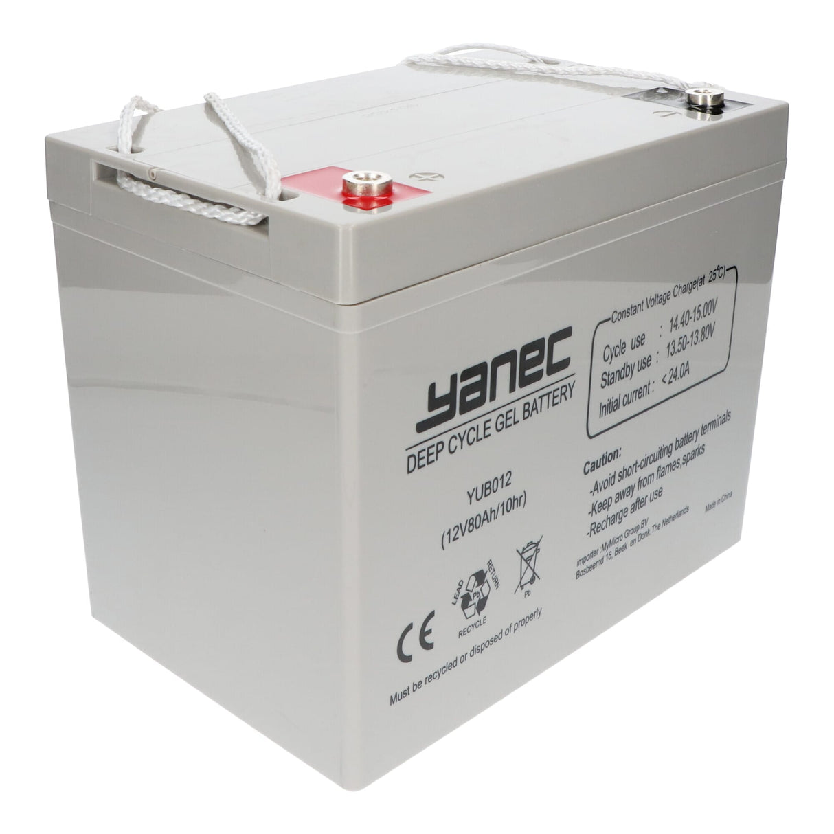 Yanec gel Batterie 12v 80h