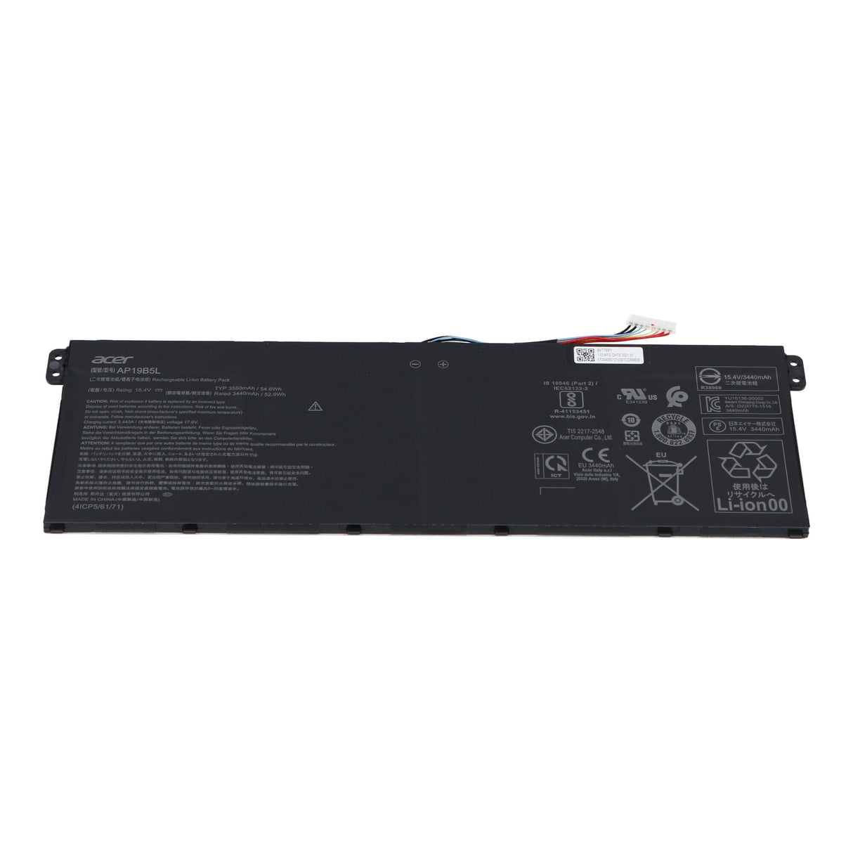 Acer bærbar batteri 3550 mAh