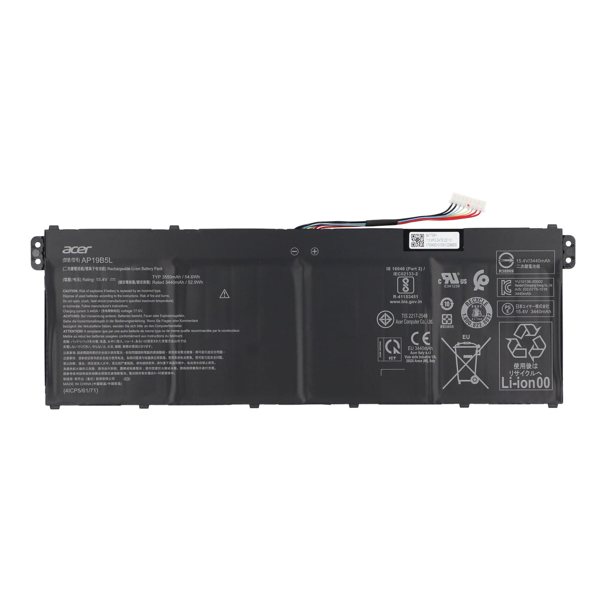 Acer bærbar batteri 3550 mAh