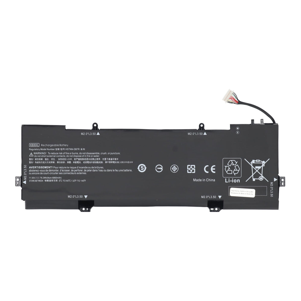 Batterie d'ordinateur portable de remplacement 6700 mAh