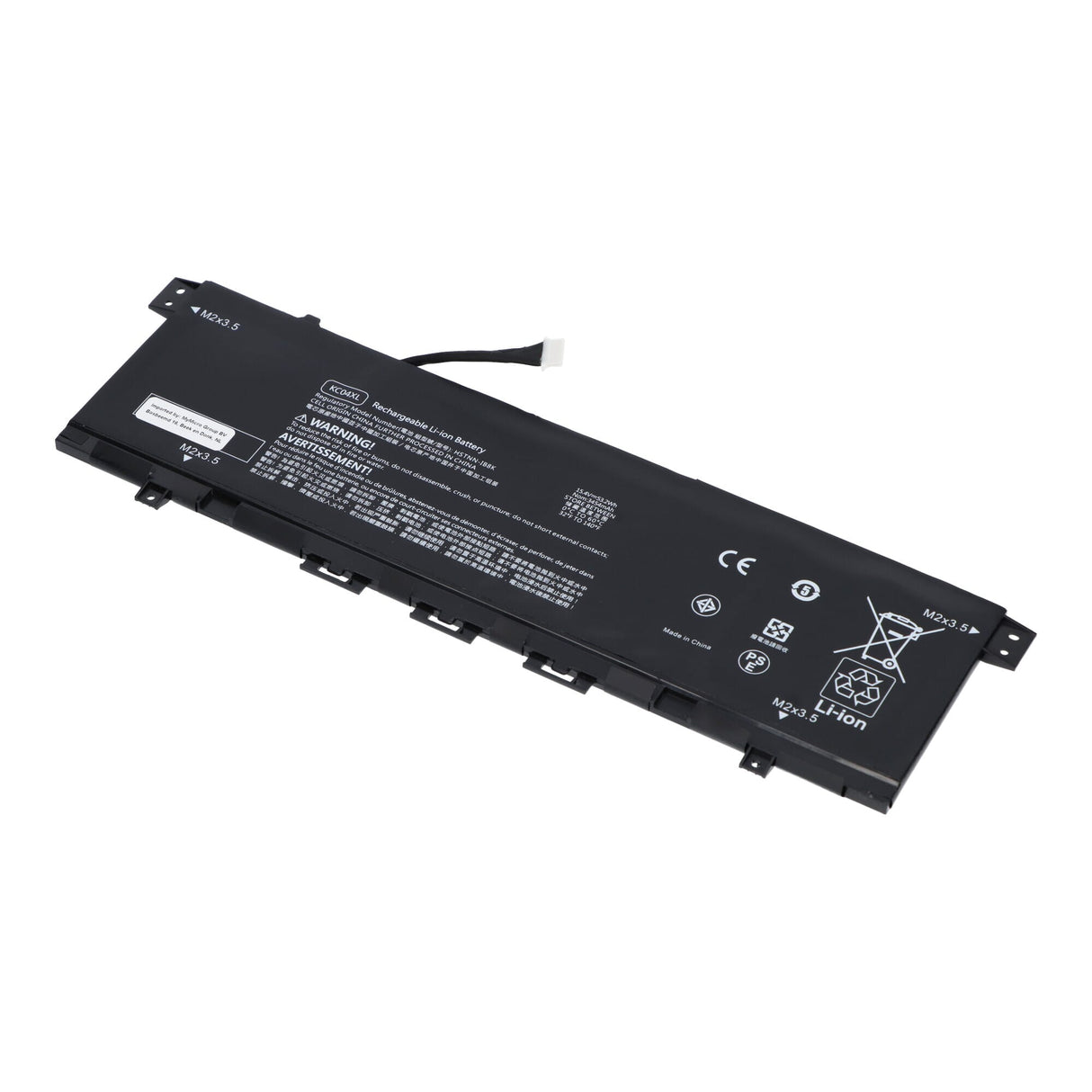 Batterie d'ordinateur portable de remplacement 3400 mAh