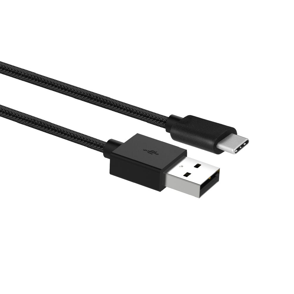 Handle USB-A mand til USB-C mandlig belastning og synkroniseringskabel 1m nylon