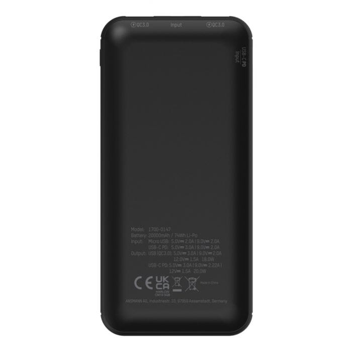 Ansmann Powerbank 20000 MAH PB320PD