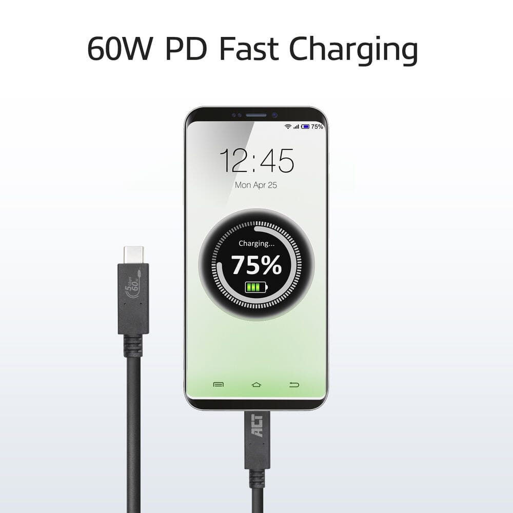 ACT USB 3.2 Gen1 Verbindungskabel C männlich - c männlich 2 m