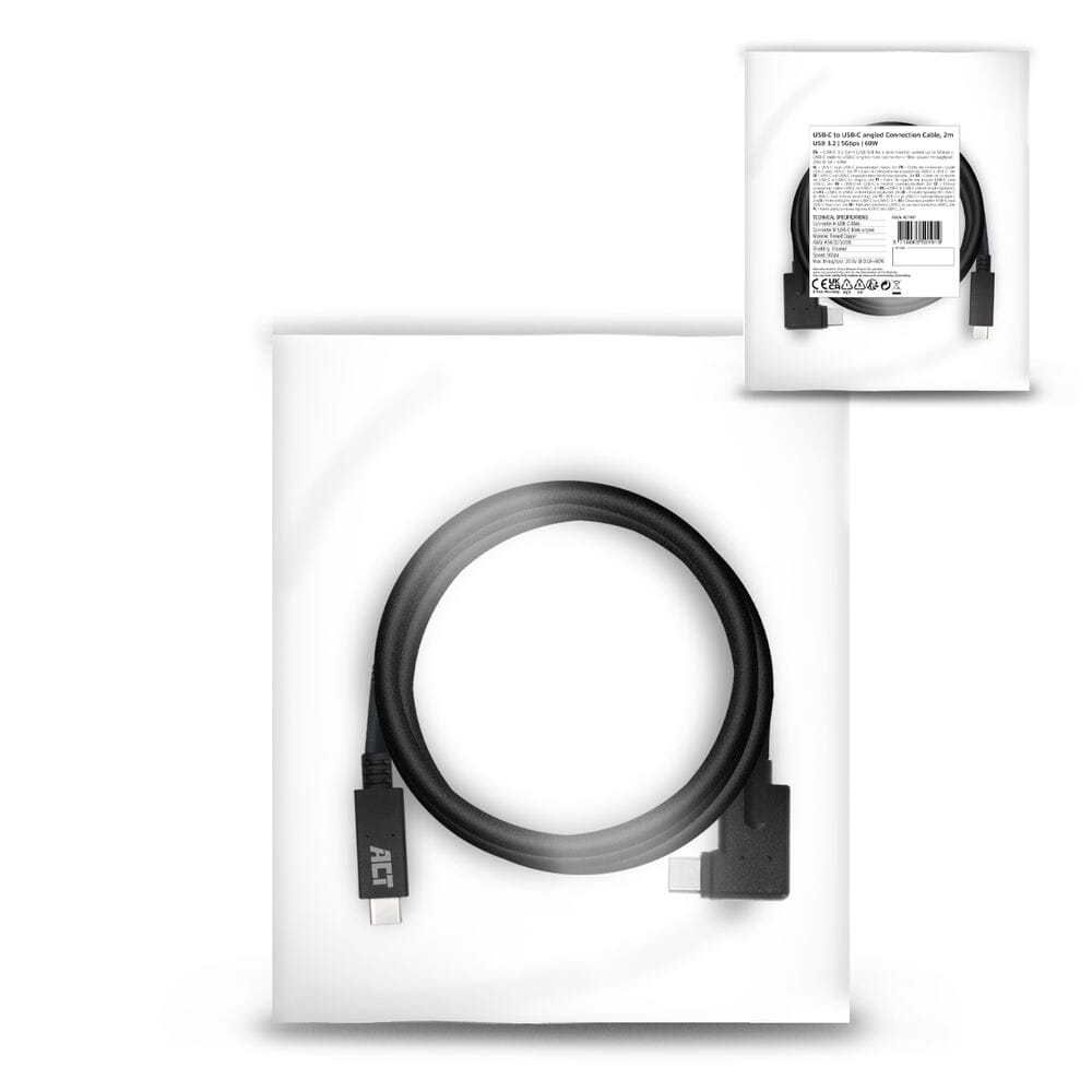 ACT USB 3.2 Gen1 Cable de conexión C Masculino - C Macho (reloj) 2m
