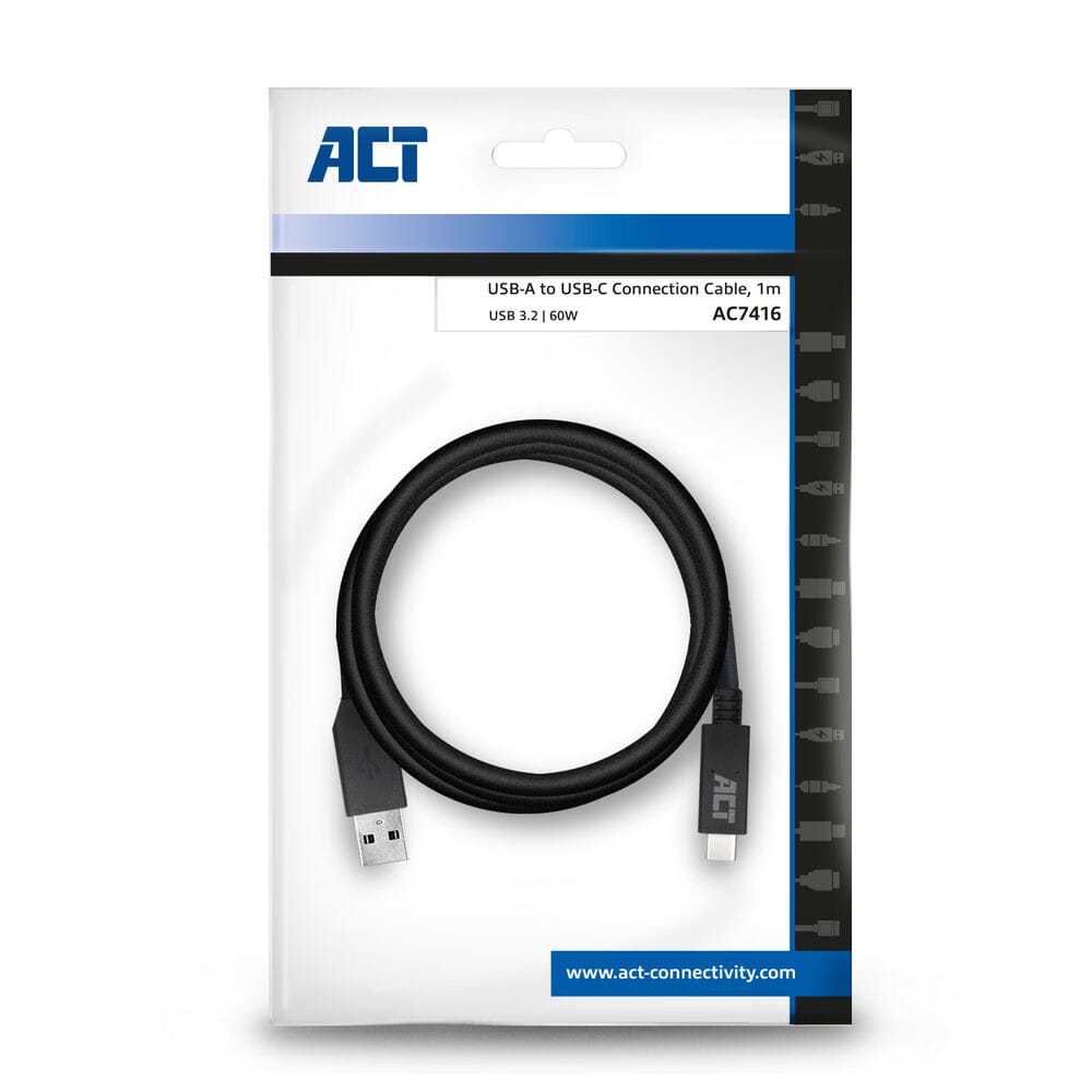 Act USB 3.2 Gen1 Forbindelseskabel En mand - C Mand 1 m