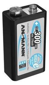 Ansmann nimh baterija 9 volt e blok tipa 300 maxe 1er pretisni omot