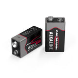 Ansmann Alkaline battery 9 Volt e Block 6LR61 2 PCS. shrinkage