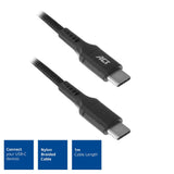 Act USB-C mâle à USB-C MALE LAAD et Câble de données 1M Nylon