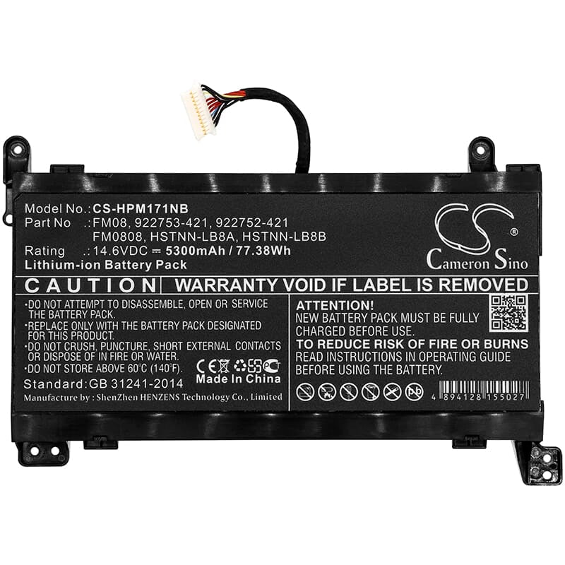 Náhradní notebook baterie 5300 mAh (12 kolíků)