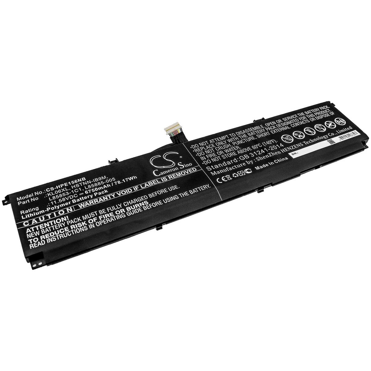 Laptop battery 6750MAH