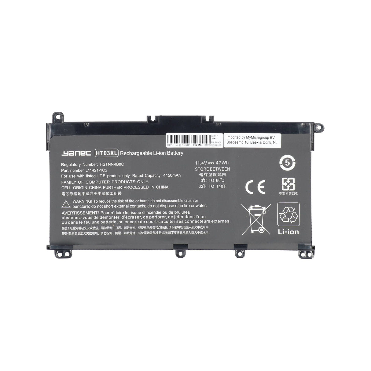 Baterie notebooku Yanec 4150Mah