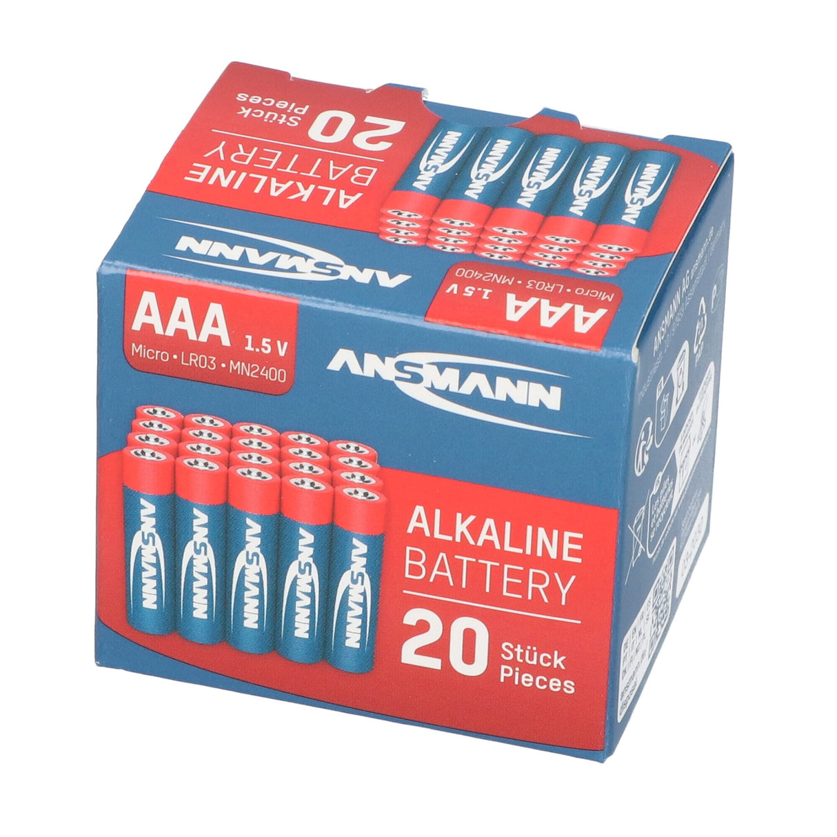 Ansmann Alkaline Battery Micro AAA LR03 20 PCS. box