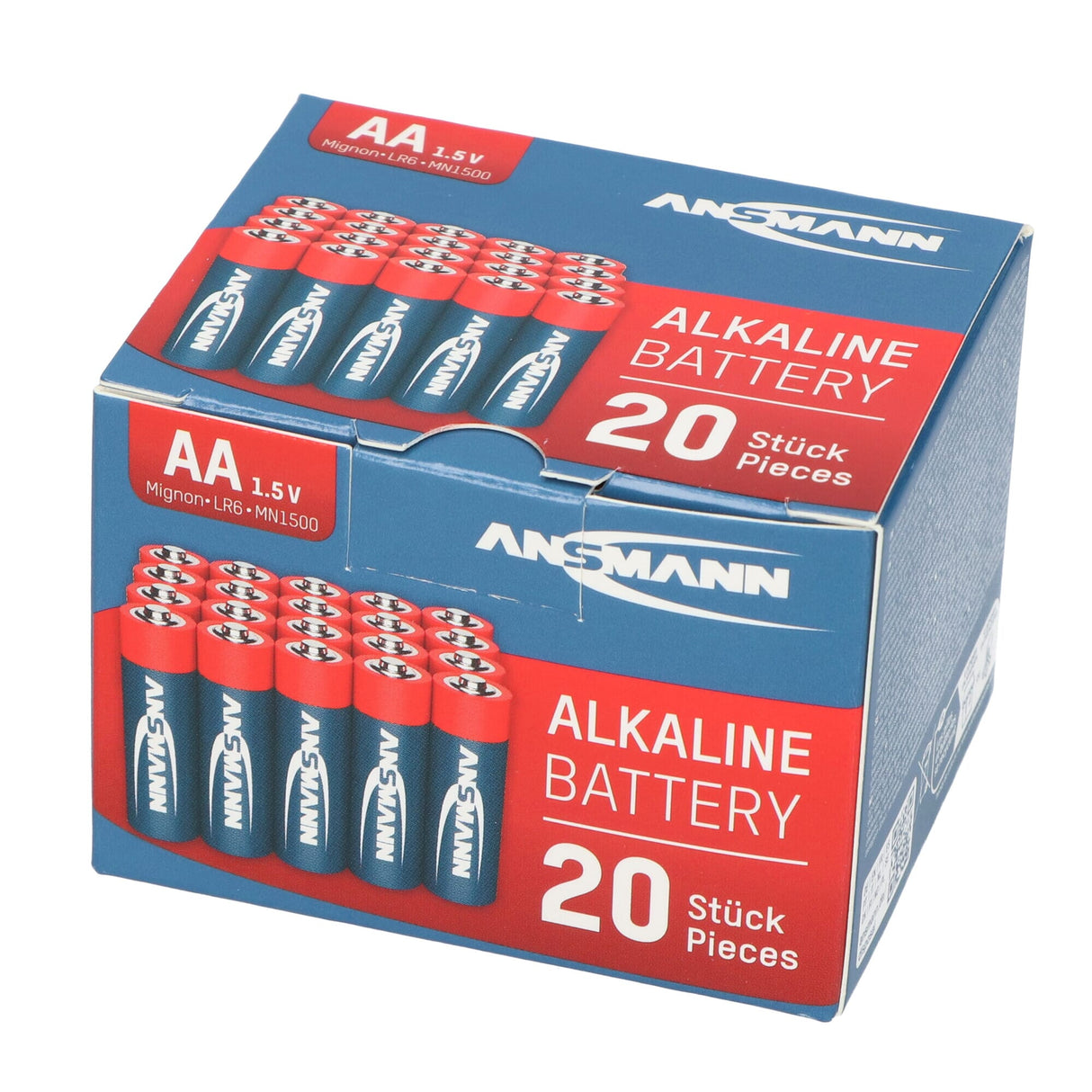 Ansmann Alkaline battery Mignon AA LR6 20 PCS. box