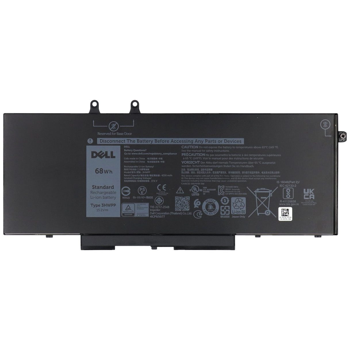 Batteria per portatile Dell 4736mah