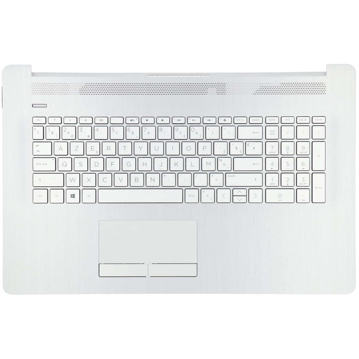 Hp laptop toetsenbord azerty be + top cover - zilver