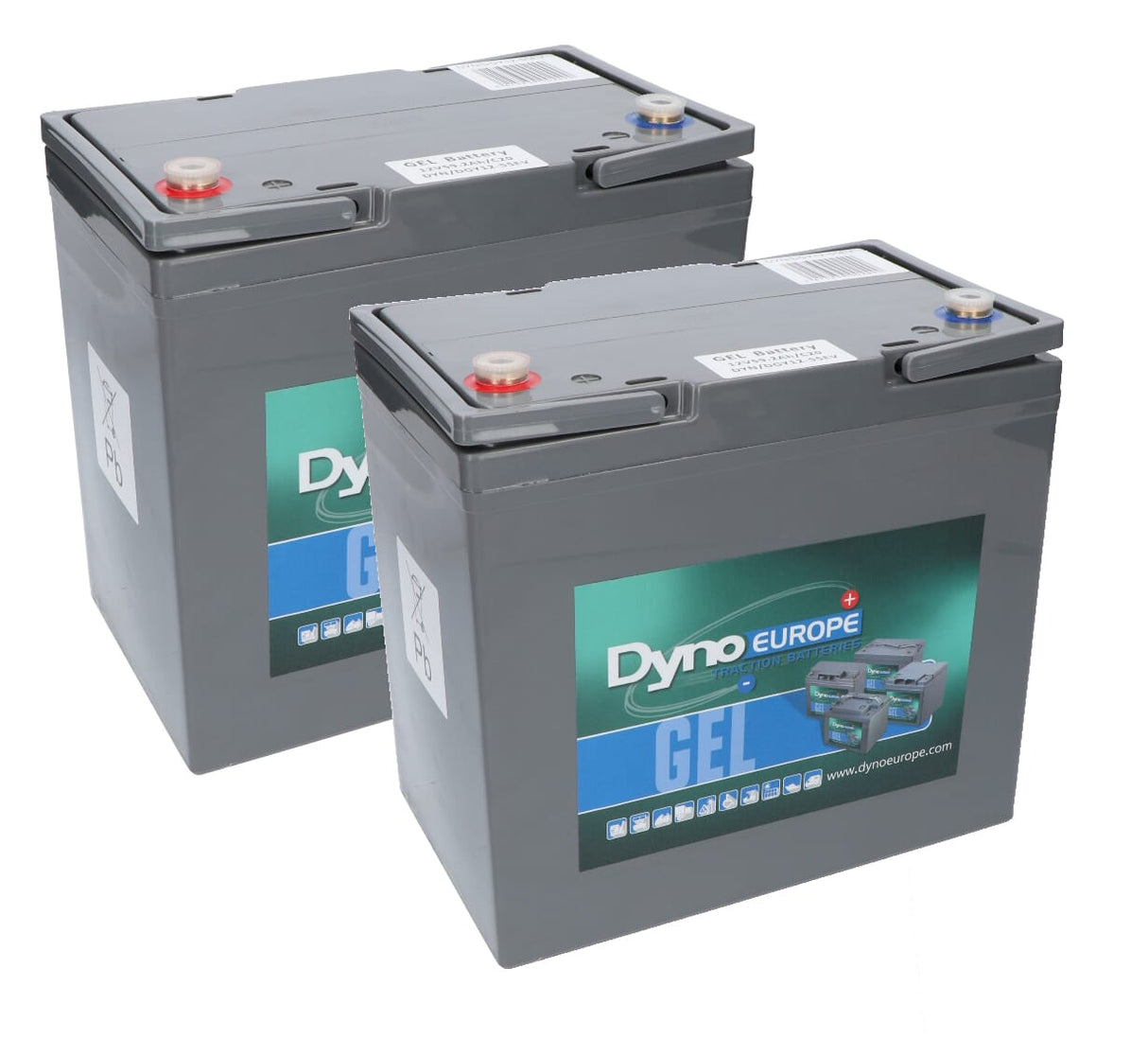 Dyno gel battery 12v 59ah replacement set (excl. cables)