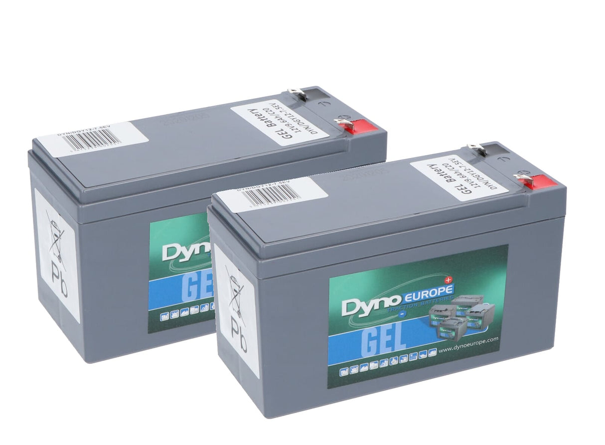 Dyno europe dyno gel accu 12v 7.5ah vervangingsset (excl. kabels)