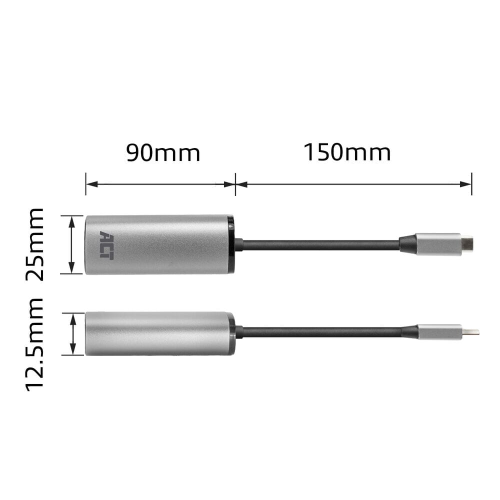 ACT USB-C to 2.5 Gigabit Ethernet Adapter
