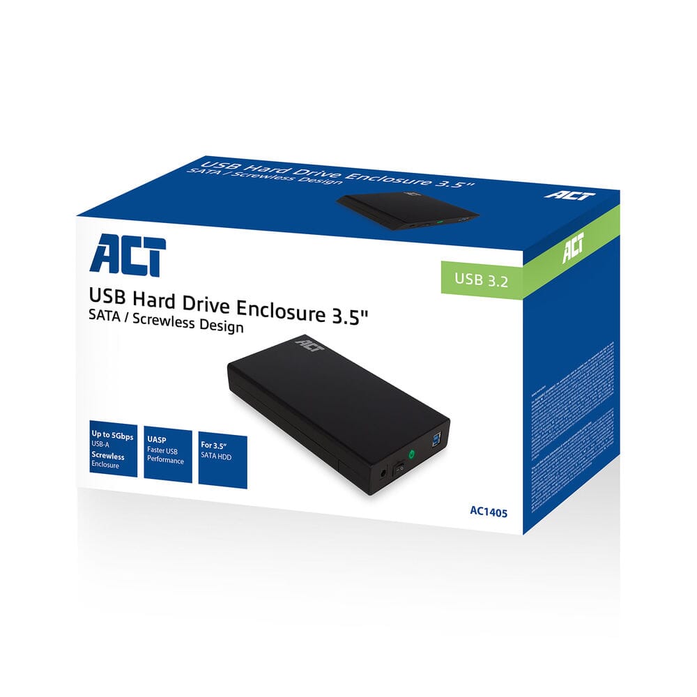 Ato de 3,5 polegadas SATA Disco rígido Habitação USB 3.2 Gen1