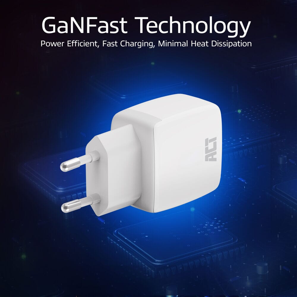 Act Connectivity USB-C USB-A Charger 20W med levering PPP, Quin