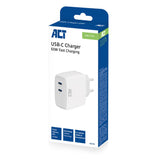 ACT-anslutning USB-C-laddare 65W 2-port med leverans PPP och G