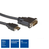 ACT 2 METTERS HDMI TO DVI-D Câble adaptateur