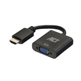 Handle 0,15 m, HDMI-A hann til VGA kvinnelig adapter, med lyd